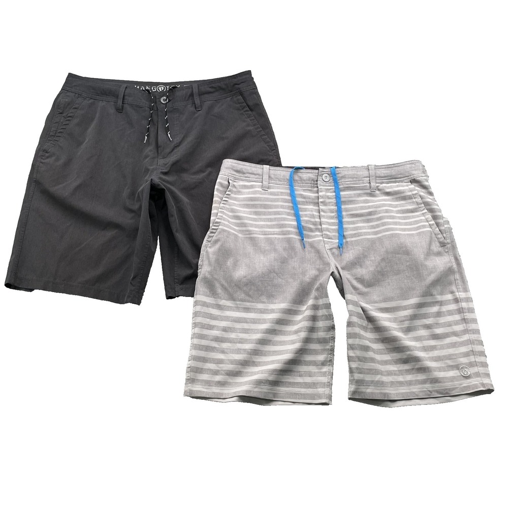 Hang Ten Board Shorts Lot 2 Men 36 Swim Trunk Retro 90s Surf Skate Beach Preppy